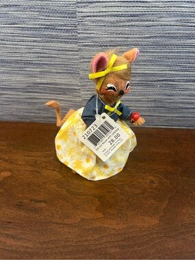 NWT Annalee Yellow Daisy Dress Mouse Figurine